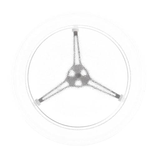 Plateau verre pour micro-ondes assiette rotative universelle et support guide - 2