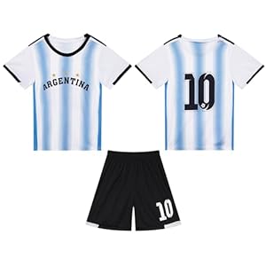 World Cup/Copa America & Argentina Brasil Portugal France Soccer Fan Jerseys for Kids Boys Girls Youth