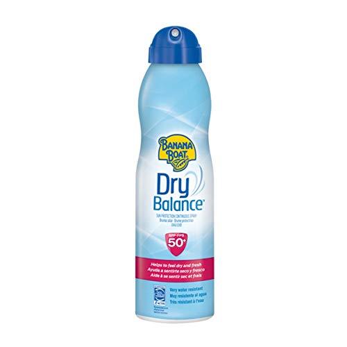 Banana Boat Dry Balance Loción Solar SPF 50+ - Crema Solar Protectora contra los Rayos UVA / UVB de Rápida Absorción , Textura No Grasa y Transpirable , Formato Bruma 220 ml Cover
