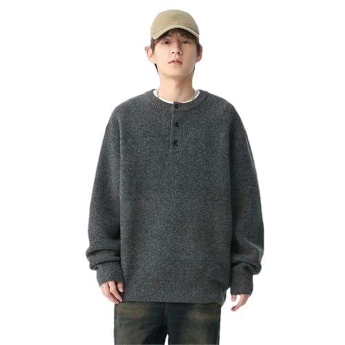Men's Casual Retro Simple Warm Pullover Sweater3