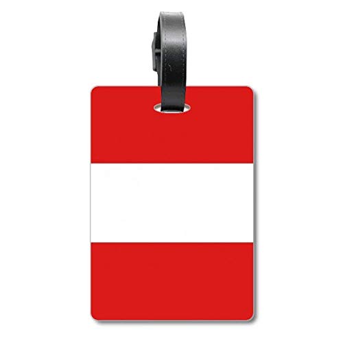 Étiquette valise drapeau Autriche et porte-étiquette sac voyage