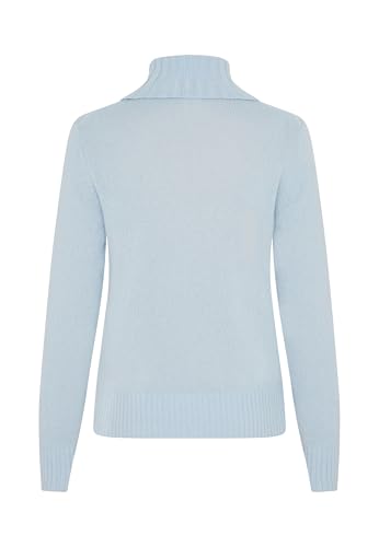 Image of Style & Republic Women's 100% Cashmere Turtleneck Sweater, Regular Fit, Premium Knit Jumper for Autumn, Winter and Spring