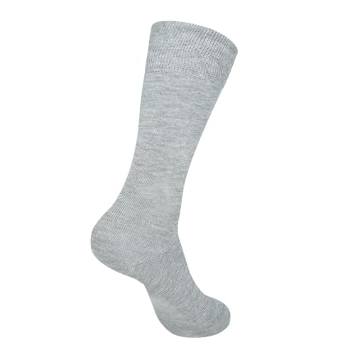 AJ DEZINES Mens Dress Socks - Plain Color- 6 Pack Combed Cotton - Dress Socks For Mens4