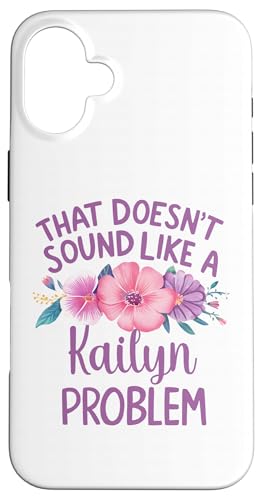 Kailyn Personalized Cute Flower Girls Kailyn Name スマホケース iPhone 16 Plus 用