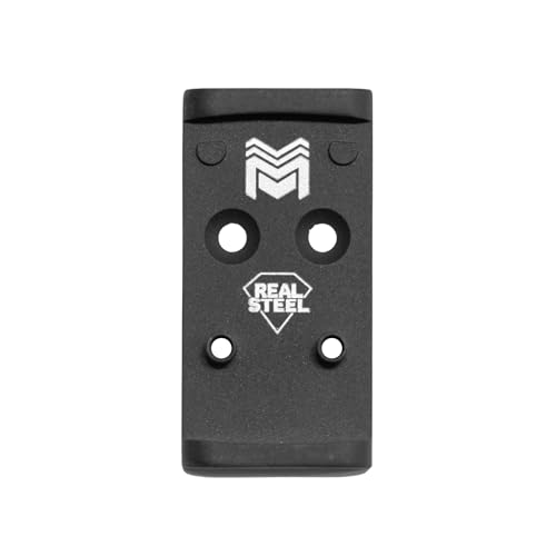 Monstrum Stainless Steel RMSc/K Footprint Mounting Plate for Optics Ready Glock Pistols | for Full Sized and Compact Gen 4/ Gen 5 MOS | Compatible with RMSc and Holosun K/407k/507k/EPS/Carry Red Dots