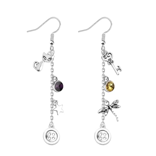 FAADBUK Horror Movie Dangle Earring Horror Girl Lover Gift Halloween Earrings for Her - Main Image