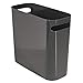 InterDesign Una Wastebasket Trash Can 10", Slate