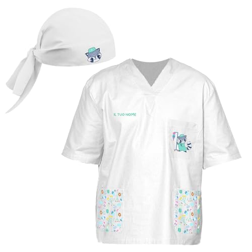 fratelliditalia.org Kostüm OSS Tierkasack V-Ausschnitt mit Hose und Bandana für Arzt Peterapy Kinderarzt