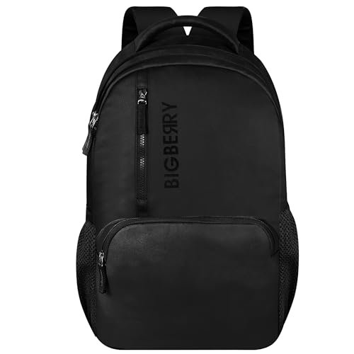 BIGBERRY Rodeo 28 Ltrs leatherite/faux leather Backpack for school, college, office & travel with Multiple Compartments & organiser with Multiple Compartments & organiser