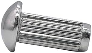 Generic grain round rivet M2 solid mushroom head metric fasteners stainless steel 3mm - 12mm long - (Stem Length: 10mm, Number of Pcs: 200Pcs)