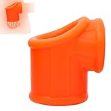 Männlicher Leichter & Elastischer Silikon-Schutzring, Paar-Trainingsring für Männer, Ideal für Yogapraxis & Kernaufbau (EIN-Stück Orange)
