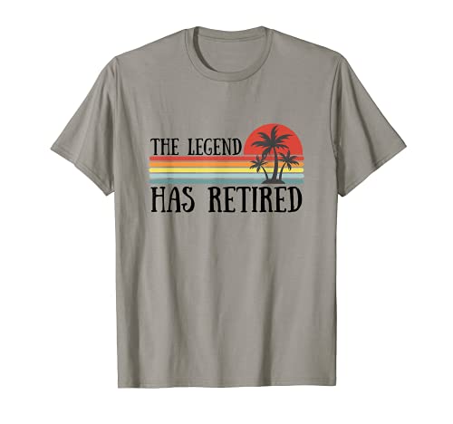 Vintage Retirement Hombres Mujeres La Leyenda Se ha retirado Camiseta