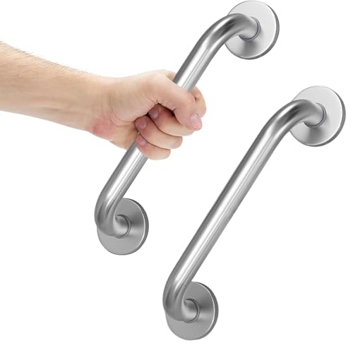 Image of JKC SS 304 Grab Bar for Bathroom, Bathroom Handle for Senior Citizen, Bathroom Support for Elderly, Grab Bar for Senior Citizens for Bathroom Support - Matt Finish (Pack of 2)