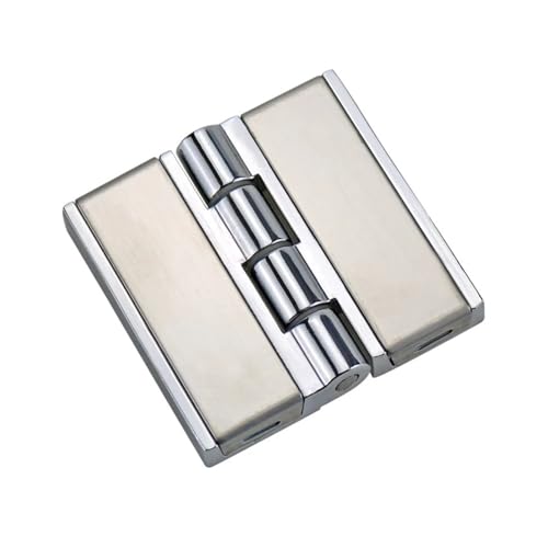 Charnière avec plaque recouvrement robuste en zinc pour boîte distribution carrée