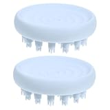 Healeved 2pezzi Massaggiante Per Capelluto Silicone Massaggiatore Per Shampoo Profonda e Relax Per La Dei Colore Blu