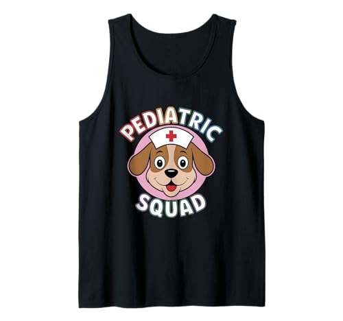 Pediatra Pediatra Enfermera Funny Peds Squad Mujeres Hombres Camiseta sin Mangas