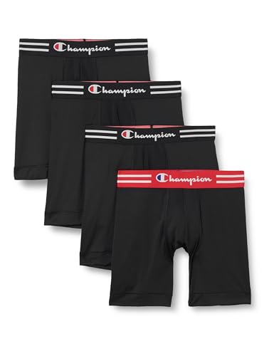 Champion Men's Everyday Active Lightweight Stretch Boxer Briefs - 4 Pack Boxer Briefs (pack of 4)