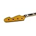 WUQIMUSC Bass Guitar Neck Replacement - 34 inch Scale, 20 Fret, Maple with Rosewood Fretboard with binding - 42mm Nut, Block Inlays, Yellow Gloss Finish