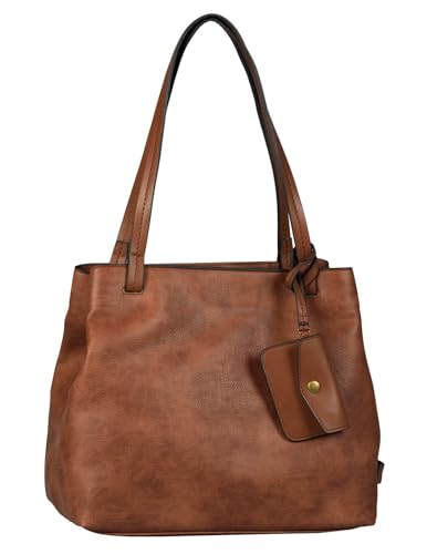 TOM TAILOR Rubiana Damen Shopper Umhängetasche Reißverschluss Mittelgroß...