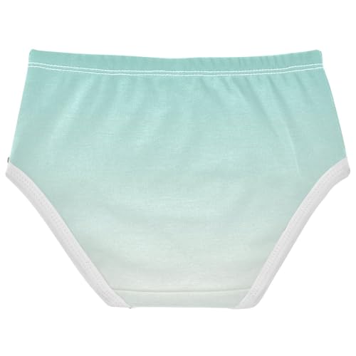 Joisal Green Blue Seashell Gradient Panties Little Girl Toddler Girls Underwear Cotton Artistic Kids Briefs Undies 2t2
