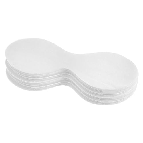 Aphumedc 100PCS Eyelid Sheets, Disposable White Cotton Paper Eyes Pads for Eye Care, Non Woven Patches for Facial Spa Home Beauty Wet Compress, Eyes Covers for DIY Skincare