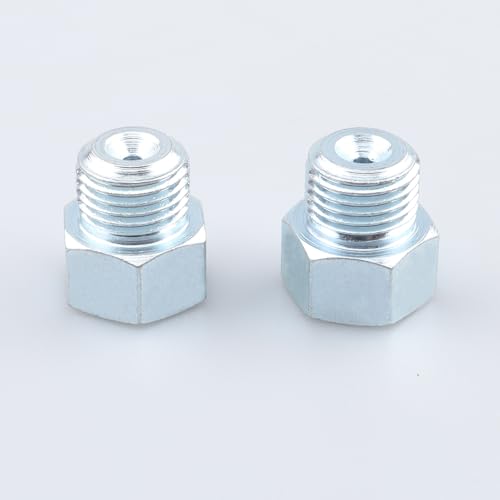 Image of AC PERFORMANCE 1 /2x20 Inverted to 9 /16x18 Male Fittings Zinc Steel 2PCS