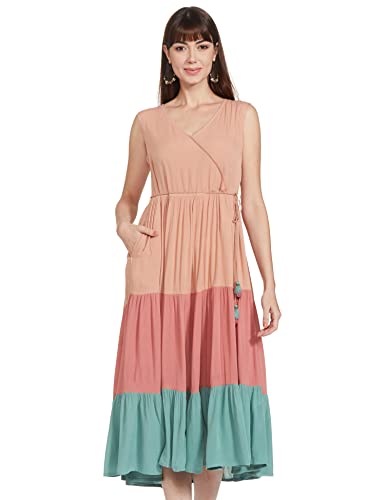 Image of Max Women's Printed Round Neck Ethnic Dress