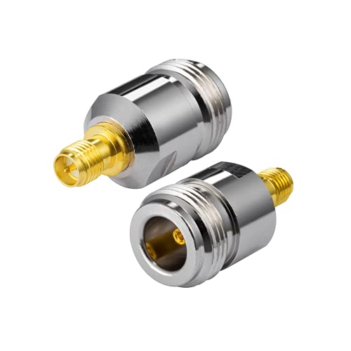 POBADY 2PCS RP-SMA Female to N-Type Female Adapter RP-SMA Wifi Antenna Adapter for WLAN Outdoor Wifi Antenna RPSMA WLAN 4G Wifi Router Wirelesse Router Bluetooth