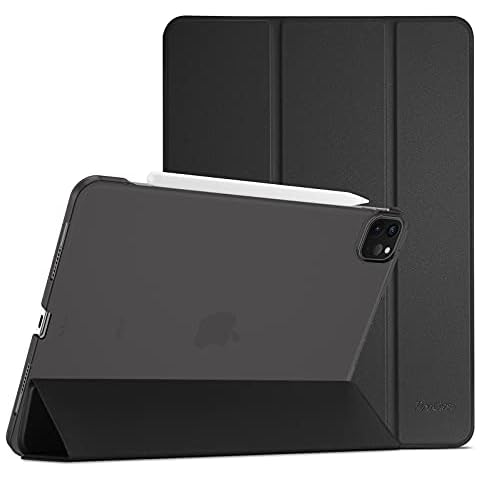 ProCase for iPad Pro 11 Inch Case 2022 / 2021 / 2020 / 2018 (4th / 3rd / 2nd / 1st Generation), Slim Stand Hard Back Shell Smart Cover -Black Cover