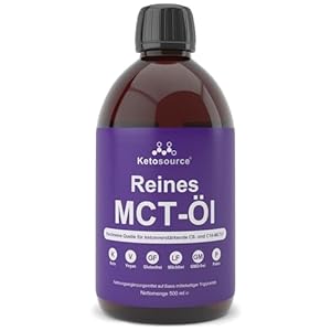 Ketosource Reines MCT-Öl 500ml Flasche