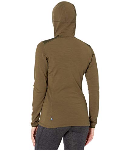 Image of Fjallraven Keb Fleece Hoodie - Women's Laurel Green /Deep Forest 2X-Small