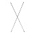 Metaltech Scaffolding Cross Brace - 7Ft.L x 4Ft.H, Model# M-MC4884