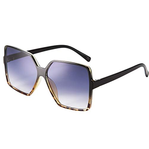 FEISEDY Oversized Butterfly Sunglasses Women Men Square Designer Style B2509
