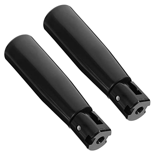 TEHAUX 2pcs Black Threaded Foldable Handle for Printing Woodworking Machinery