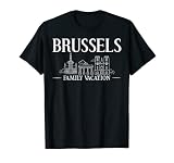 El diseño de Bruselas es para los amantes de Bélgica o viajeros que aman viajar o hacer un viaje a la ciudad para ver el horizonte y el mapa del país. ¿Te gusta la bandera de Bélgica y viajar a Bruselas? Entonces también te encantará