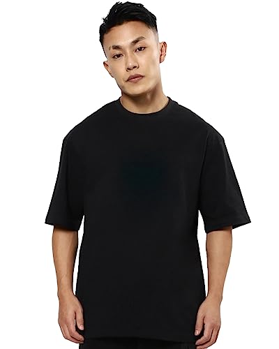 Image of Mens Oversized Printed Half Sleeve Branded Cotton T-Shirt for Mens || Back Printed t Shirts for Men || Oversized t Shirts for Men