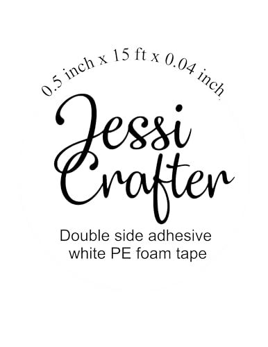 Image of Double Side Adhesive White PE Foam Tape, Strong Adhesion for Mount Bond Attach DIY and Craft Projects. (1 roll) (1 /2 inch x 16ft.)