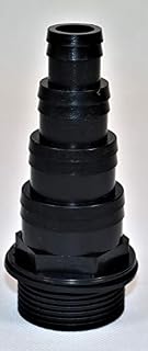 eco-filtration 1.25" BSP 4 STEPPED HOSETAIL BLACK KOI FISH POND TANK PUMP FILTER PIPE FITTING