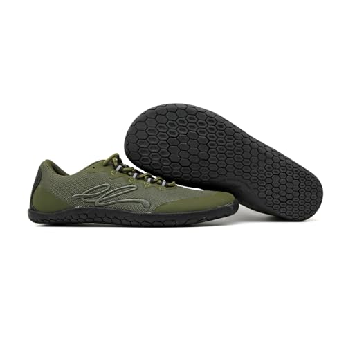 Image of earthinglife Barefoot Grounding Shoes Lace Up Wide Toe Box Conductive Flexible Outsole Zero Drop Connect to Earth More Energy Reduce Stress Enhancing Movement Better Sleep Pain Relief