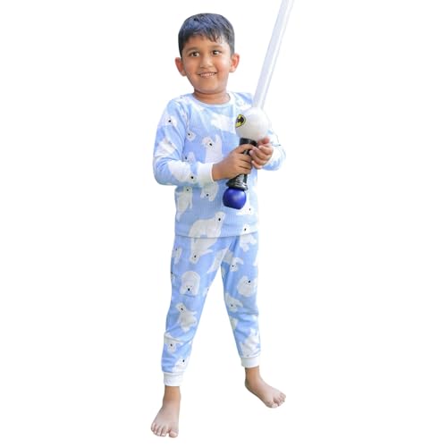 Image of YouGotPlanB Thermal Set for Kids | Pack of 1 Top & Bottom | Cotton | Ages 3-14 Years | Soft on Skin | Comfort Fit | Warm Inner Thermal Wear for Boys & Girls