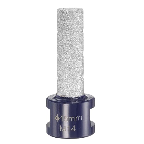 Foret diamant 15mm 5/8"-11 pour agrandir les trous dans le carrelage et marbre