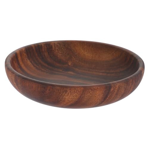 Alipis Ciotola in Legno Per Servire Cibo Insalatiera Decorativa Fruttiera in Legno Piccolo Per Casa Portafrutta Vassoio Per Snack