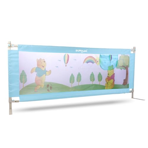 BUMTUM Baby Bed Rail Guard Baby | Kids Safety |180x72Cm Bed Rails for Baby & Toddler Safety | Portable Baby Bed Fence|Adjustable| Single Side Baby Bed Rail | Pooh Print Blue Bed Rail (B0CPVH4X6M) Amazon Price History, Amazon Price Tracker