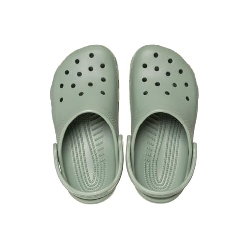 Image of Crocs Kids Unisex Classic Clogs (Little Kid /Big Kid), Moss, 1 Medium