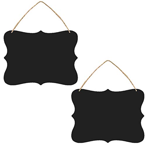 Pizarra colgante de madera para decorar bodas fiestas y organizar el menú de cocina