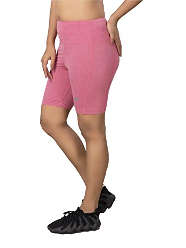Image of DECISIVE Fitness Yoga Gym Sports Workout Cycling Running Tights Shorts with Side Pocket for Women & Girls