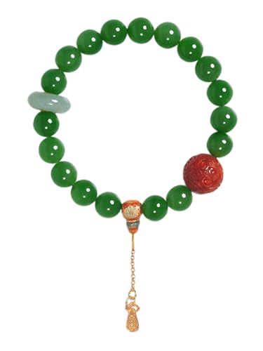 Bracelet Jade femme vert idéal avec une robe traditionnelle chinoise