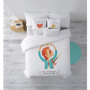 Housse de couette 260x240 coton bio BELUM : fini les draps rêches sur lit 180