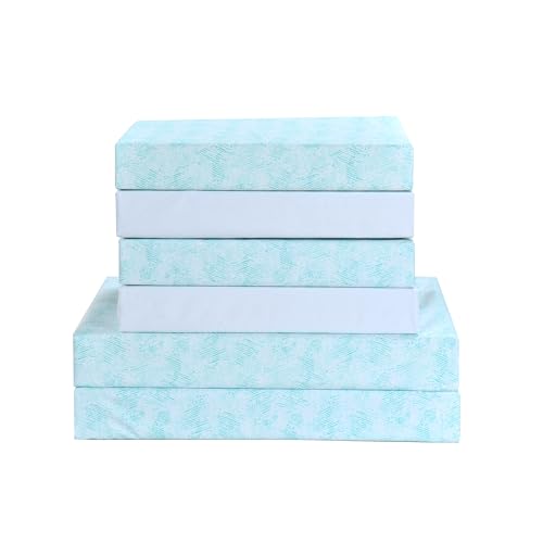 Elegant Comfort Softest and Coziest 6-Piece Sheet Set - 1500 Premium Hotel Quality Microfiber - Deep Pocket, Wrinkle Resistant 6-Piece Wave Pattern Bed Sheet Set, Full, Wave Aqua