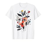 camiseta flores zara RTUZ / Este diseño floral minimalista combina flores abstractas y colores pastel para un estilo boho moderno. Perfecto para hombres y mujeres que aprecian diseños simples e inspirados en la naturaleza. Ideal para streetwear o momentos informales.